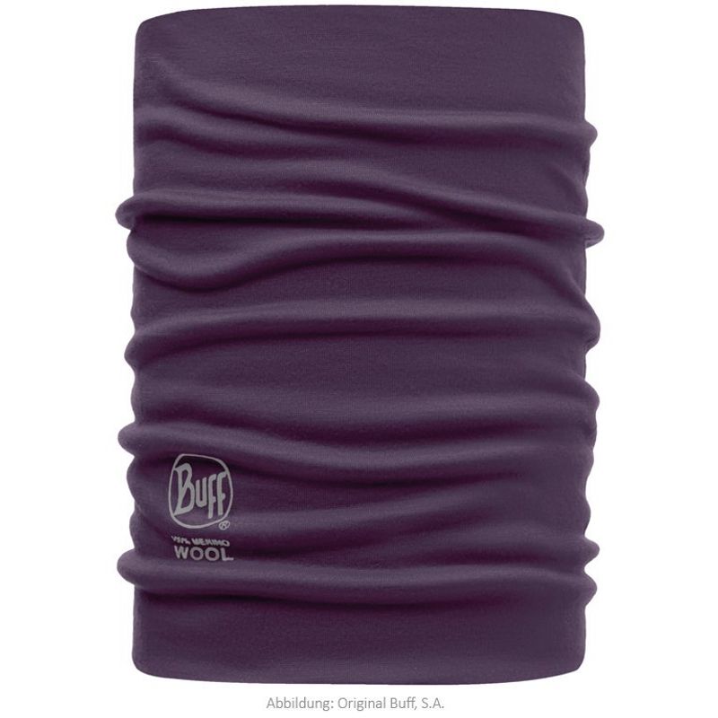 Шерстяной женский шарф-труба Slim Fit Merino Wool Buff Solid Plum Фото 1
