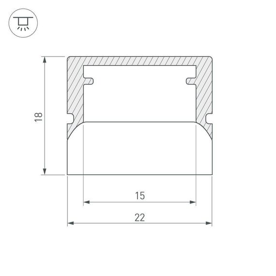 Профиль Arlight WPH-FLOOR22-2000 023290