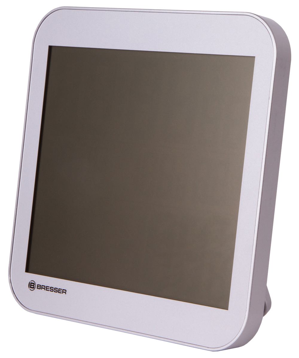 Часы настенные Bresser MyTime LCD, серебристые