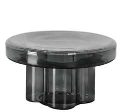 Журнальный столик Soda L, Ø55х32 см, дымчатое стекло