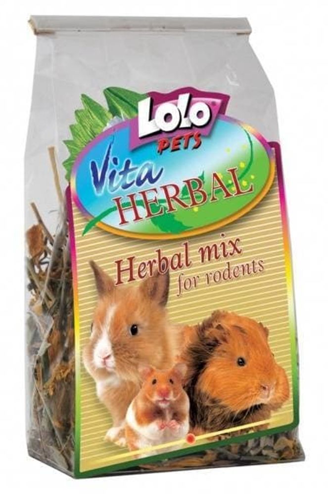 LoLo PETS HERBAL Корм  для грызунов и кроликов смесь лекарственных трав  40 г