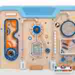 Детская интерактивная стена «Технолаб», с механическими маршрутами