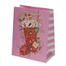 GAEM Пакет подарочный S (бумага 210г/м2, блок 12шт), L18 W10 H23 см, 4в.