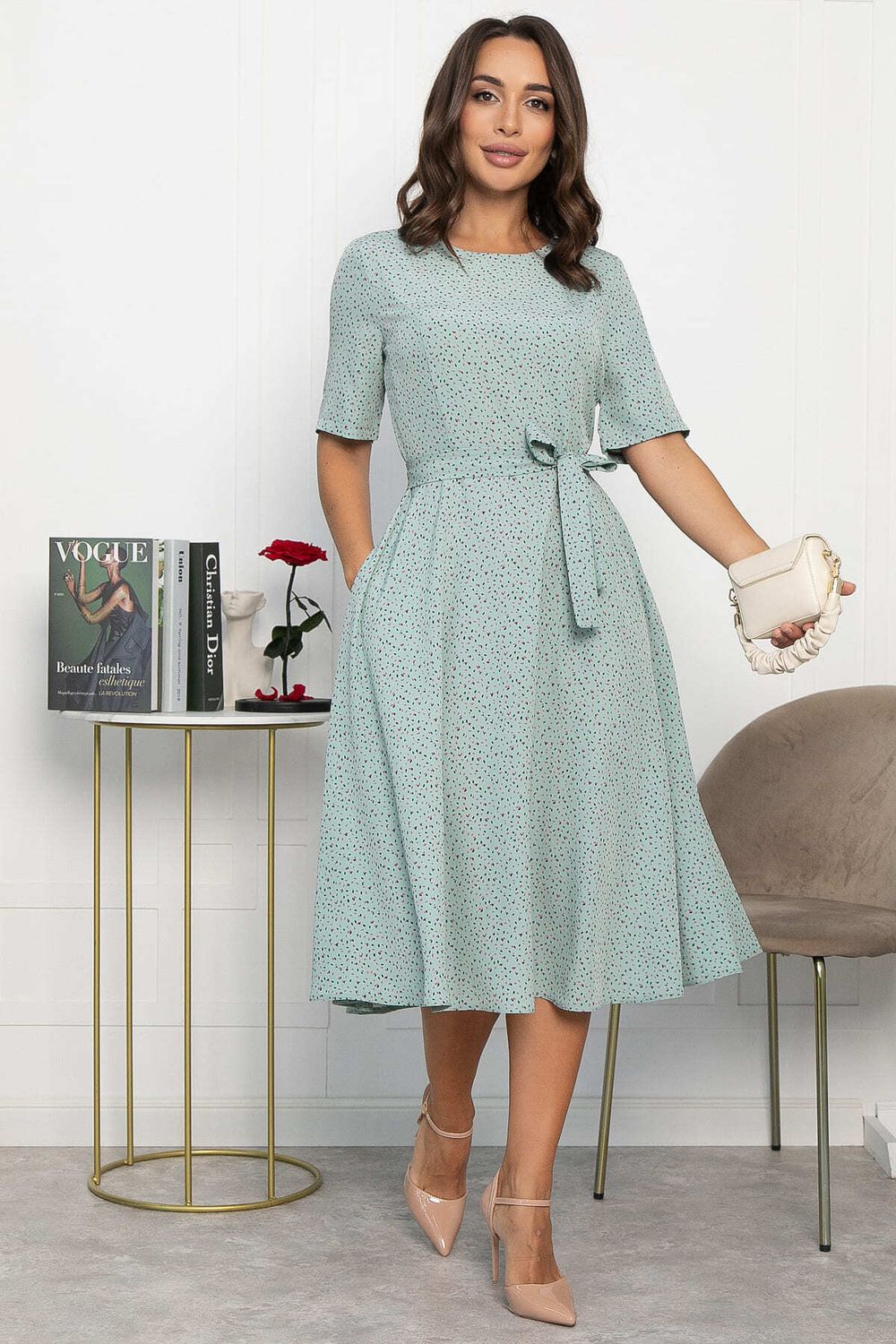 Платье Стиляги (светло-зеленое) П13999-16М LT Collection