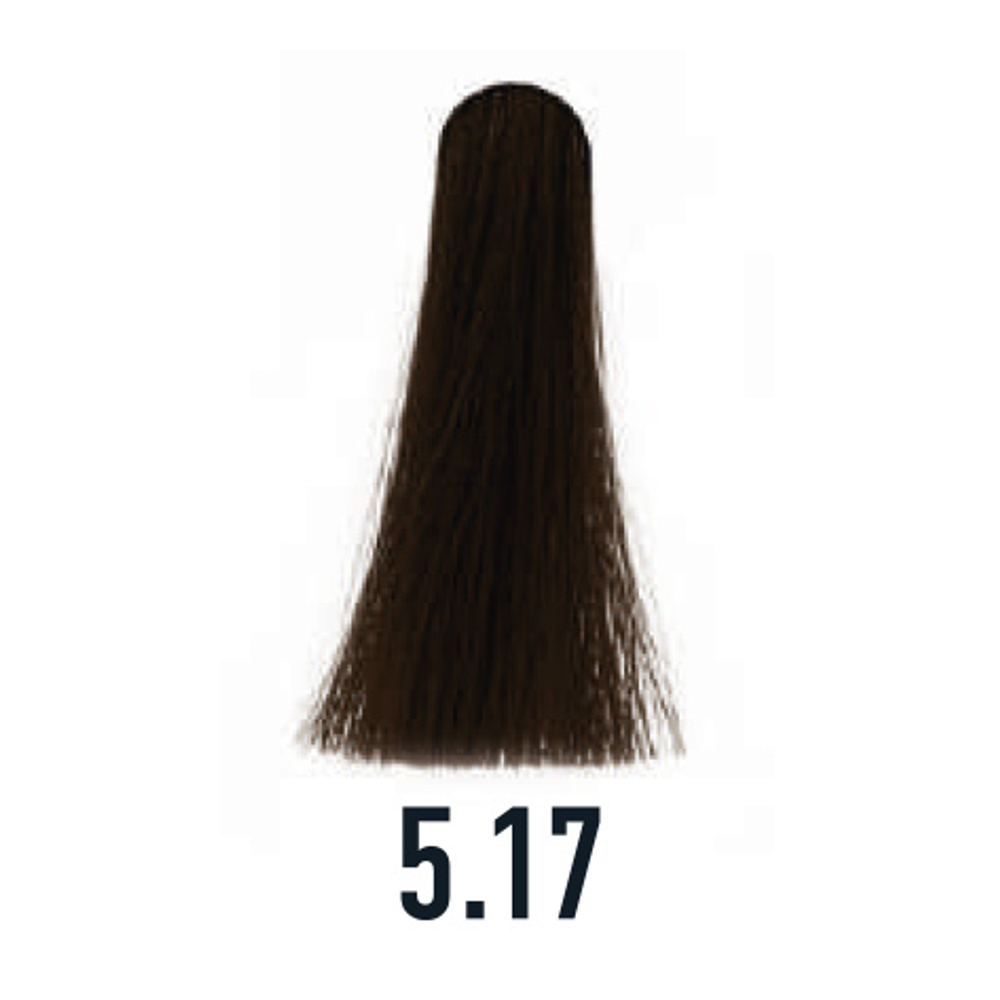 5.17 крем-краска ICE Permanent светло-каштановый пепельно-шоколадный - 100 мл.