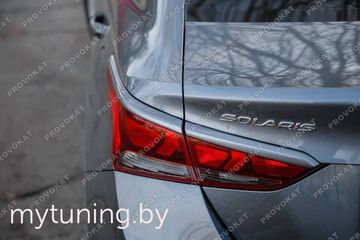 Реснички на задние фонари для Hyundai Solaris II