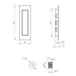 Ручка для раздвижных дверей SH.URB153.010 (SH010 URB) OB-13 античная бронза