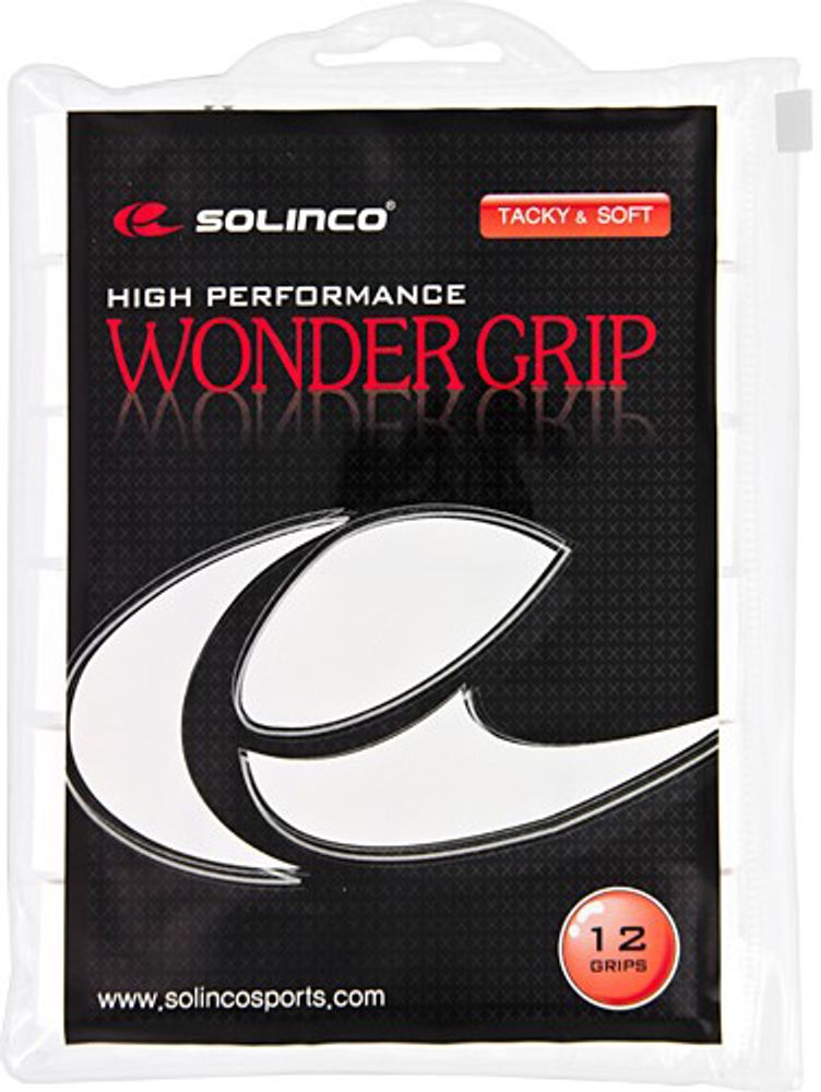 Намотки теннисные Solinco Wonder Grip 12P - white