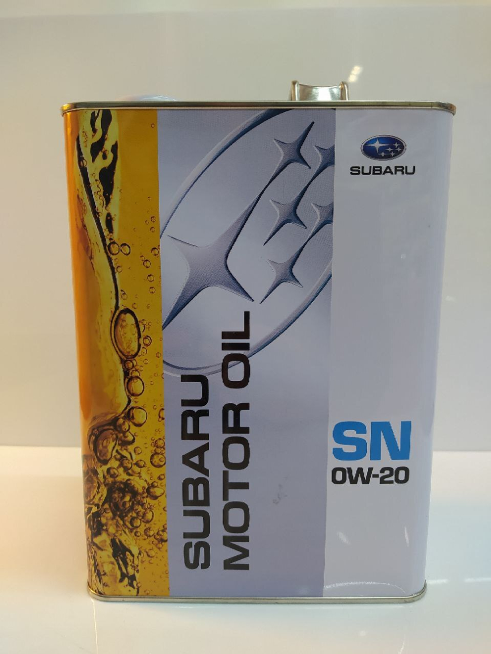 Масло моторное синтетическое Subaru Motor Oil SN 0W-20 (4л)