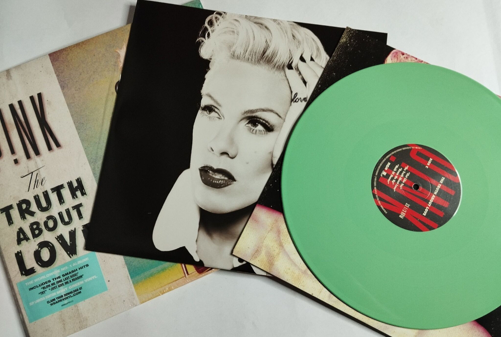 Винтажная виниловая пластинка LP PINK The Truth About Love (USA 2018) (Mint Green Vinyl)