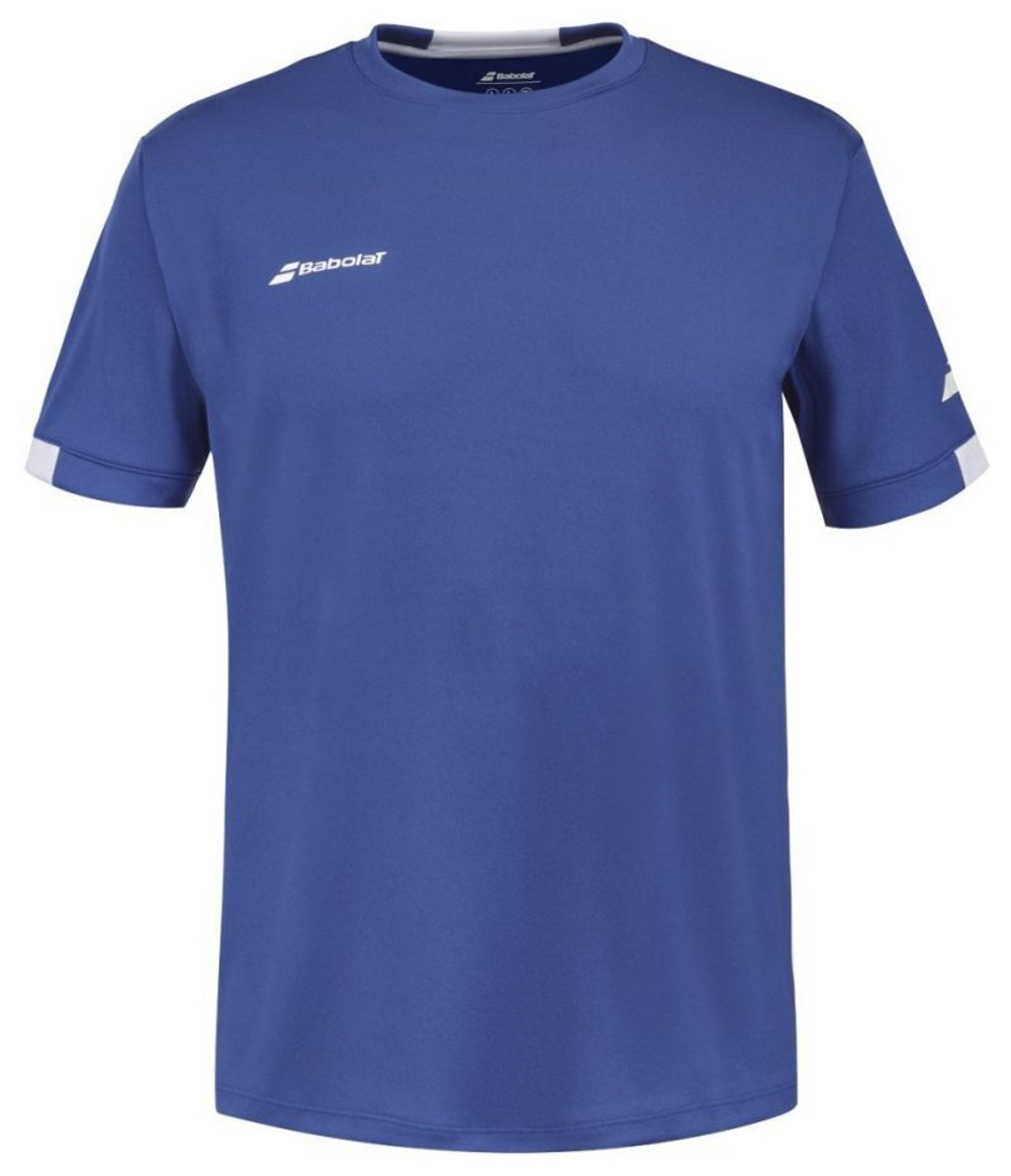 Теннисная футболка Babolat Play Crew Neck Tee Men - Blue