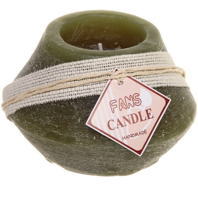 Свеча «Honey story» 7*9см цвет зеленый F-3004