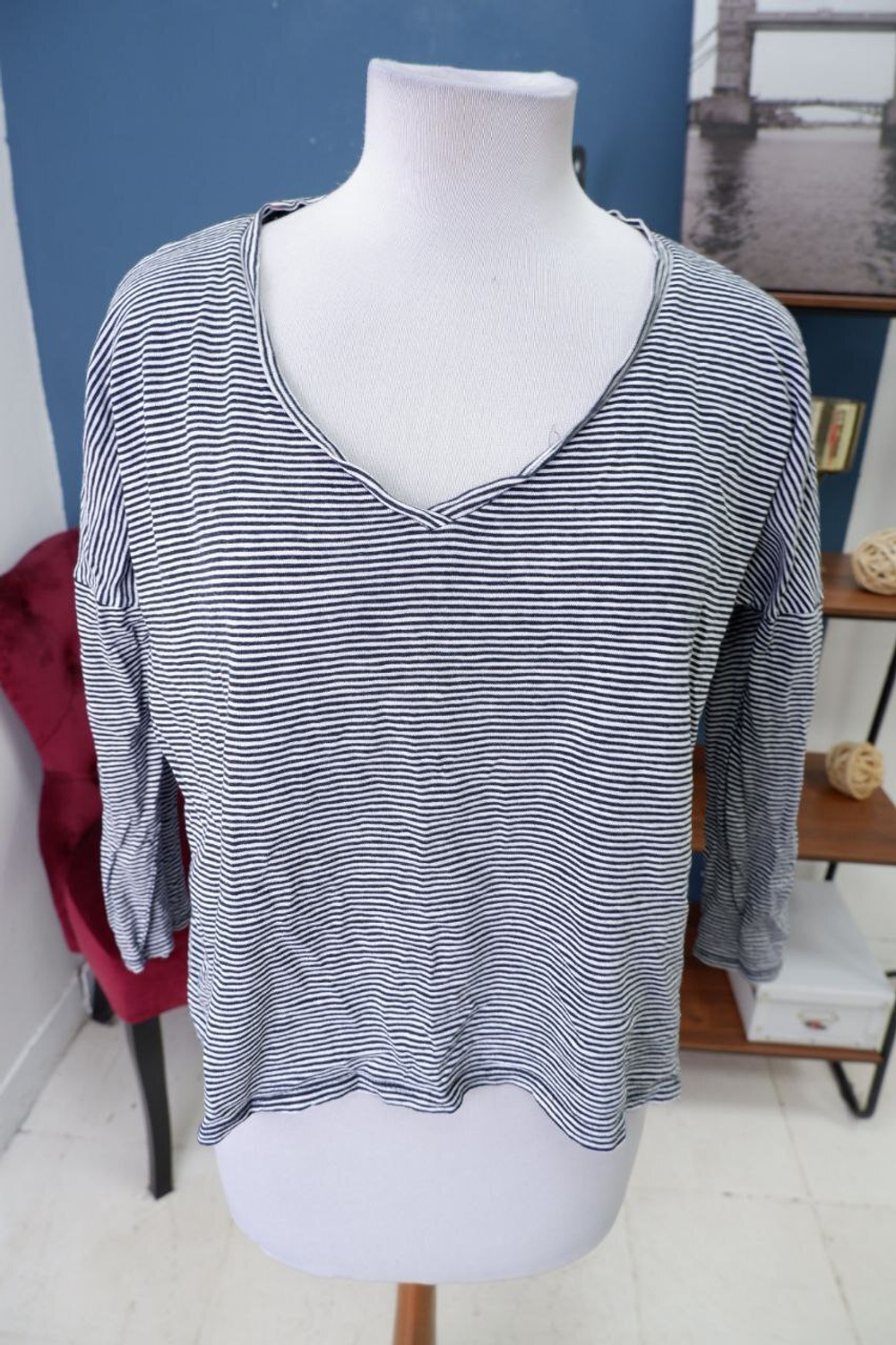 Лонг Zara в полоску 44 размер