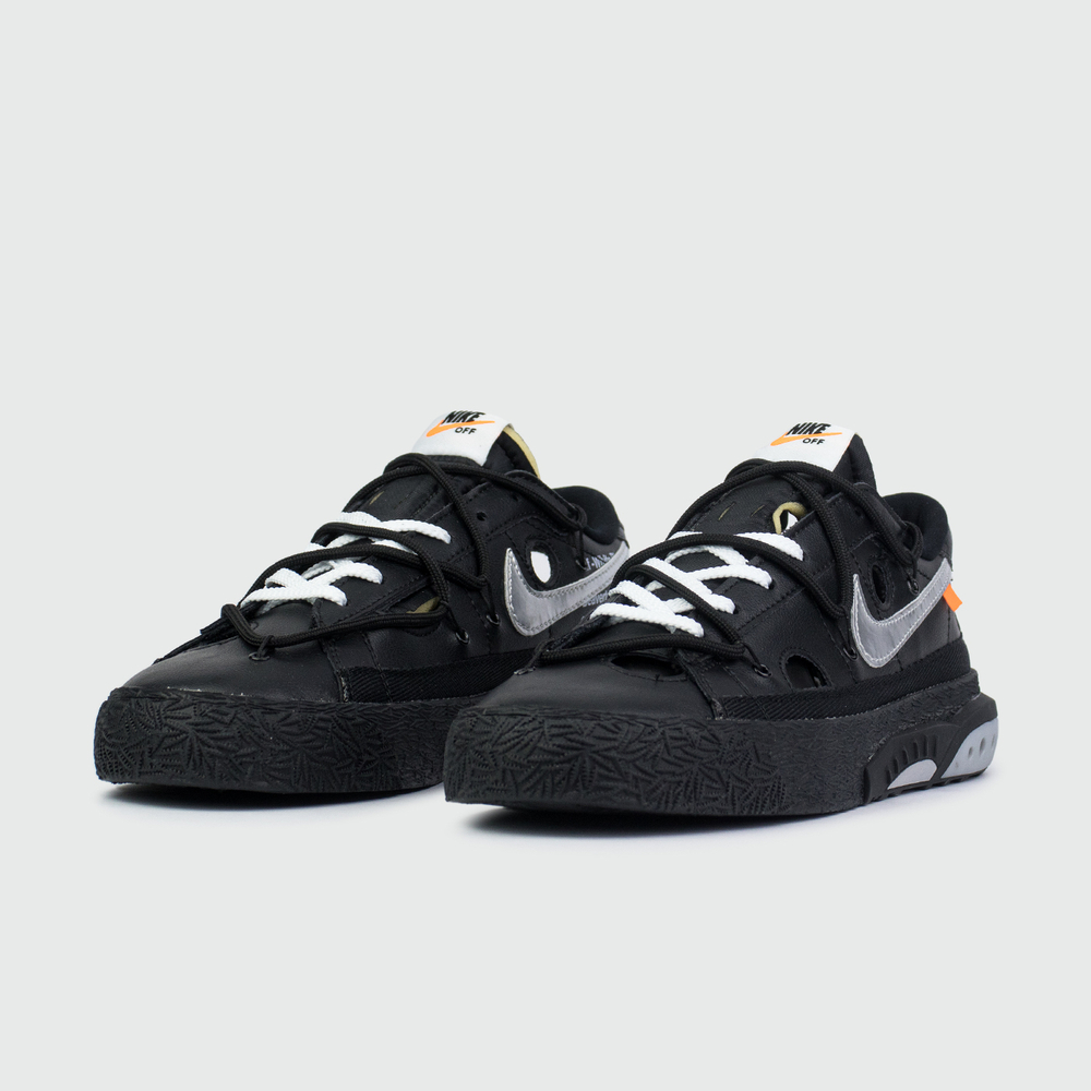 Кроссовки Nike Blazer Low x Off-White Wmns Black Silver