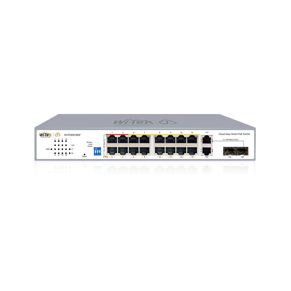 Смарт коммутатор на 16 PoE портов WI-PCES218GF