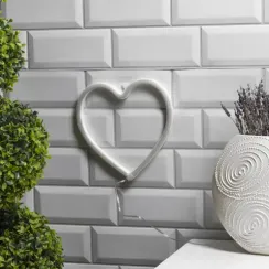 Неоновая вывеска Сердце 20×20 см., батарейки ААх3, USB, розовый, Luazon Lighting (7989803)