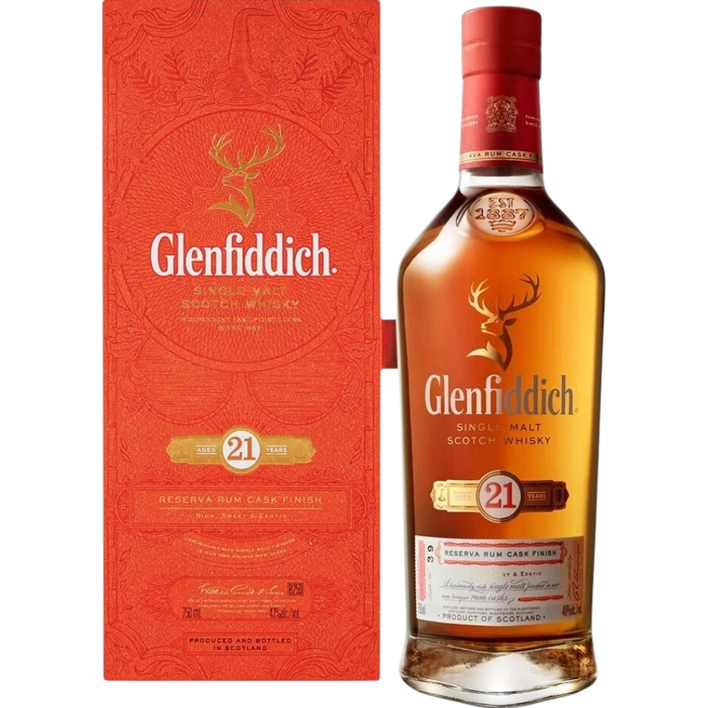 Виски Glenfiddich Grand Cru 21 Y.O. 0,7 л. В подарочной коробке