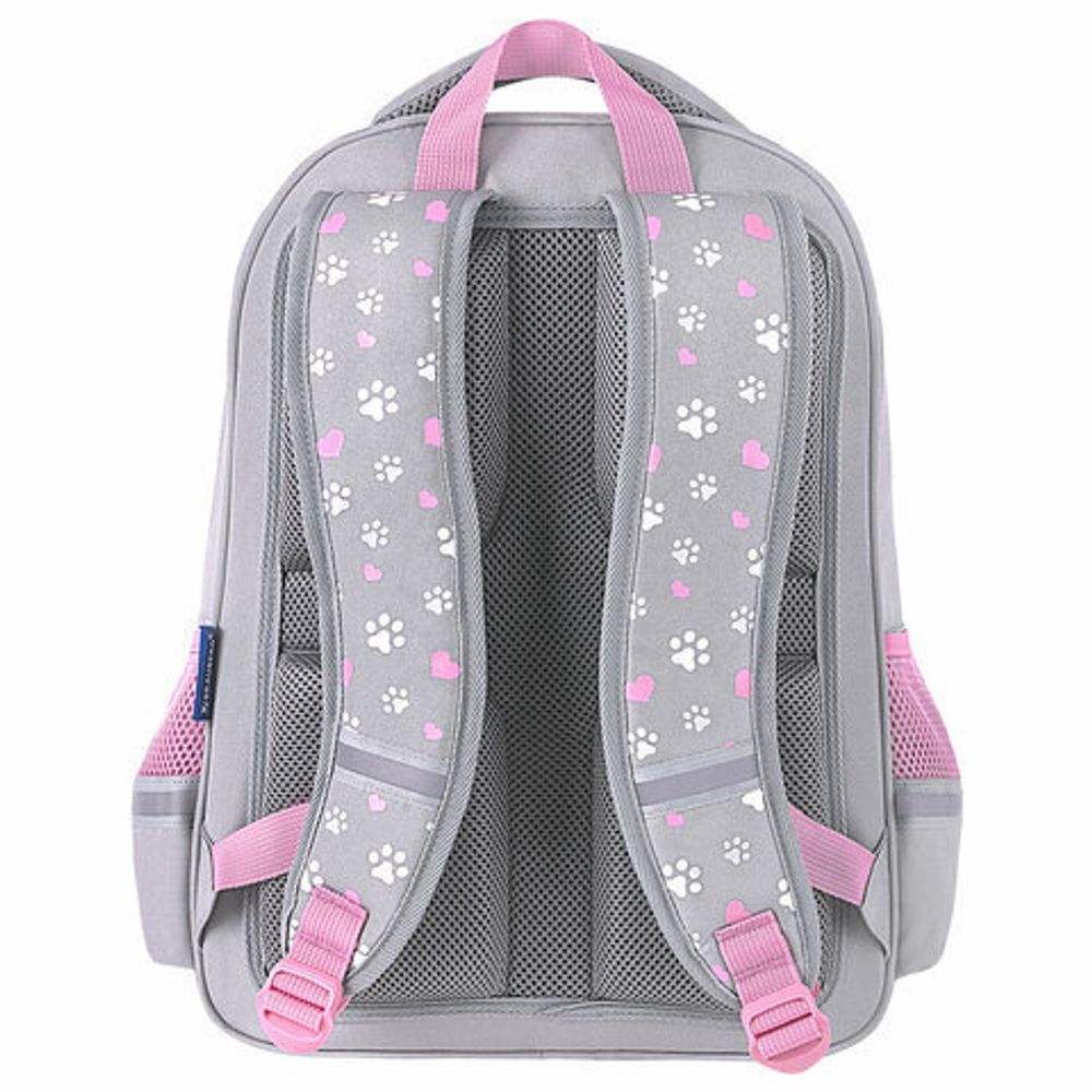 Рюкзак BRAUBERG SOFT, 2 отделения, 3 кармана, "Sleepy cat", СВЕТЯЩИЙСЯ, 40х31х15 см, 272035