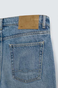 ZARA ДЖИНСЫ RELAXED FIT LIMITED EDITION, ВЫЦВЕТШИЙ СИНИЙ