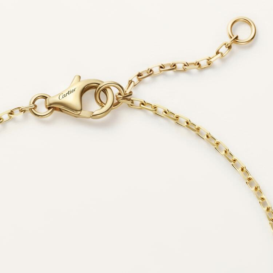 Cartier LOVE bracelet, on chain, paved in yellow gold