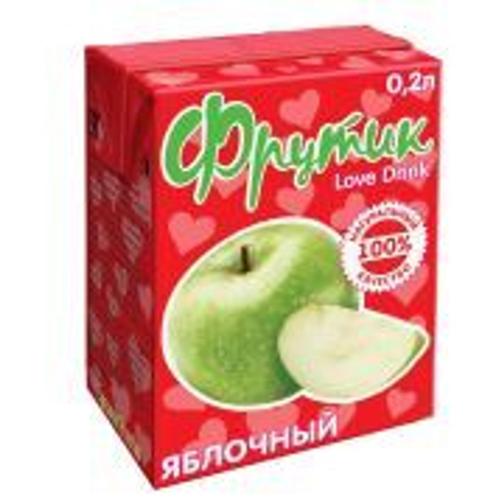 Напиток яблочный Фрутик 0,2л
