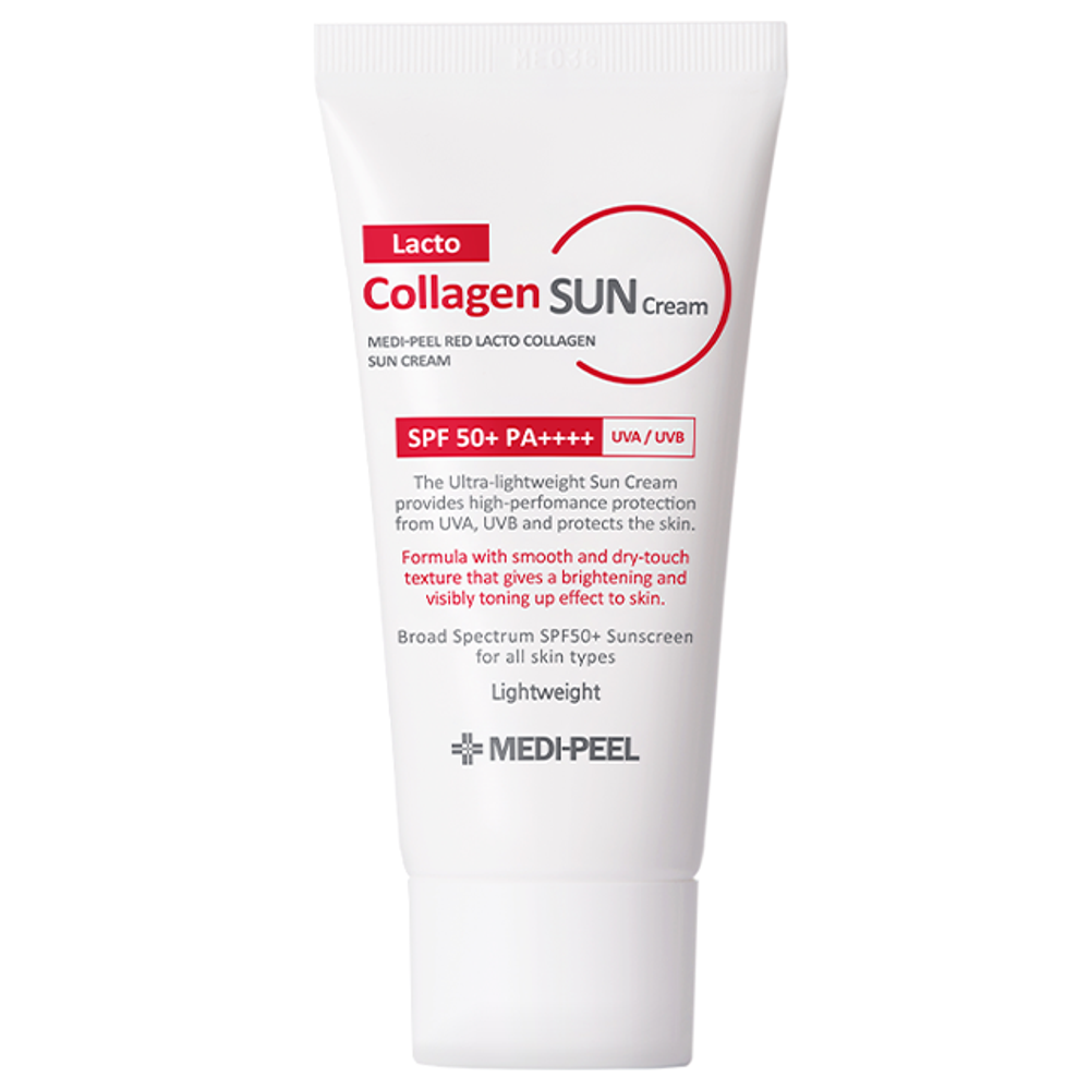 Крем cолнцезащитный с лактобактериями и коллагеном MEDI-PEEL Lacto Collagen SUN Cream SPF 50+ PA++++