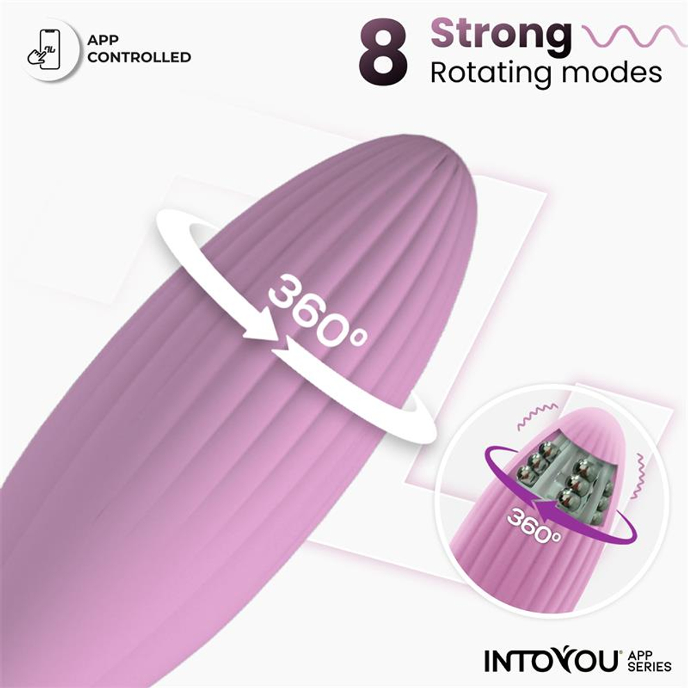INTOYOU - Интерактивное виброяйцо с функцией вращения