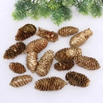 Композиция для декора «Сказочные шишки» 10*10*13 см (120 гр), шампань