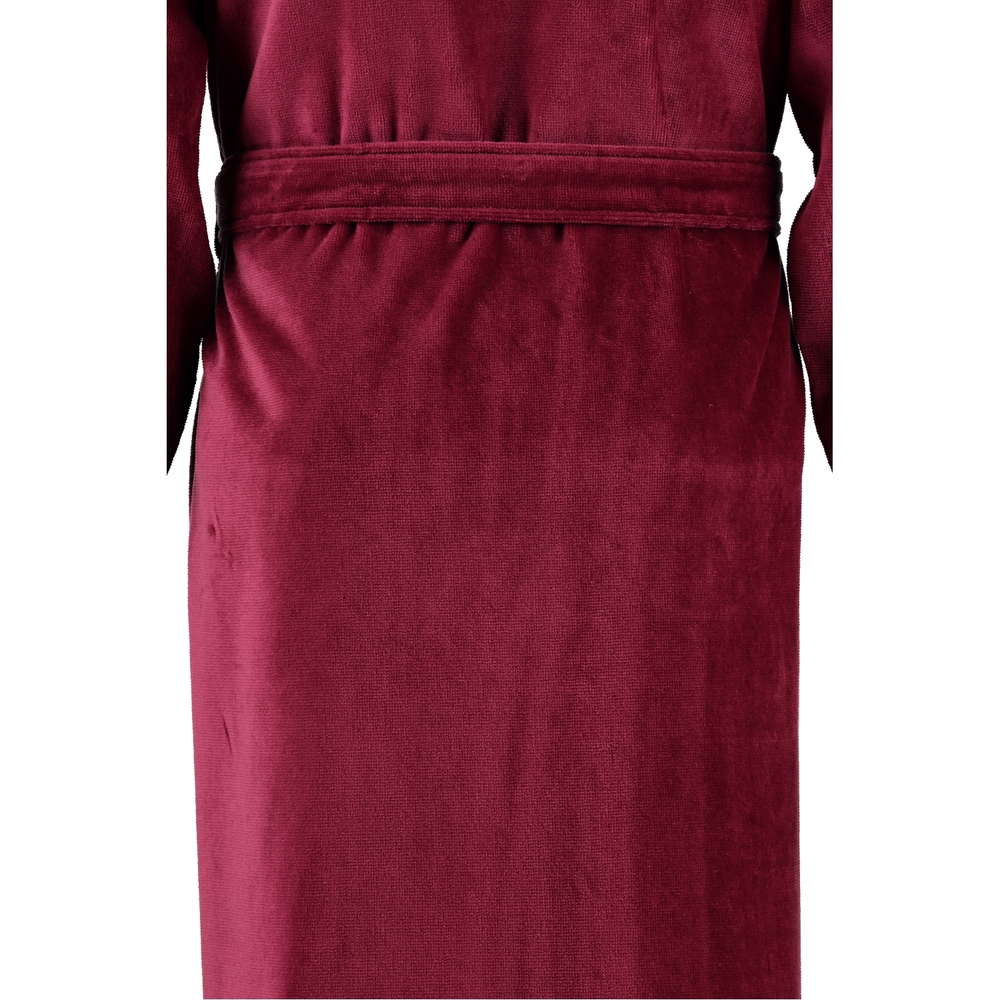 Элитный халат махрово-велюровый Feeling burgundy от Vossen Австрия