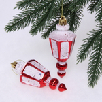 Ёлочные игрушки «Фонарик» 11 см (набор 2 шт), красный