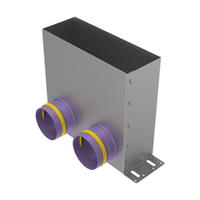 Присоединительная коробка напольная VPF 300×100/90×2 на 2 выхода