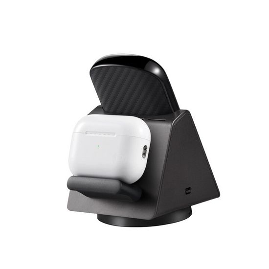 Настольная беспроводная зарядка PITAKA MagEZ Slider 2, съёмный Power Bank 7.5W (4000 мАч) (SL2301)