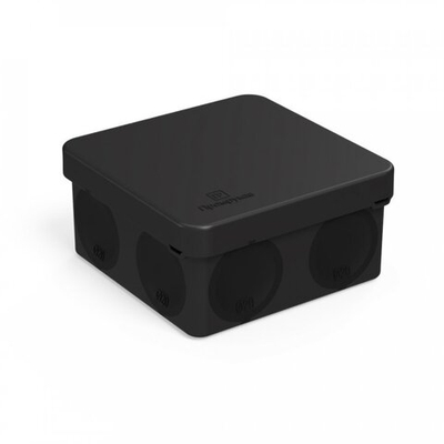 Коробка распределительная для прямого монтажа  (HF) черная 80х80х40 IP66 (8шт/уп) Промрукав