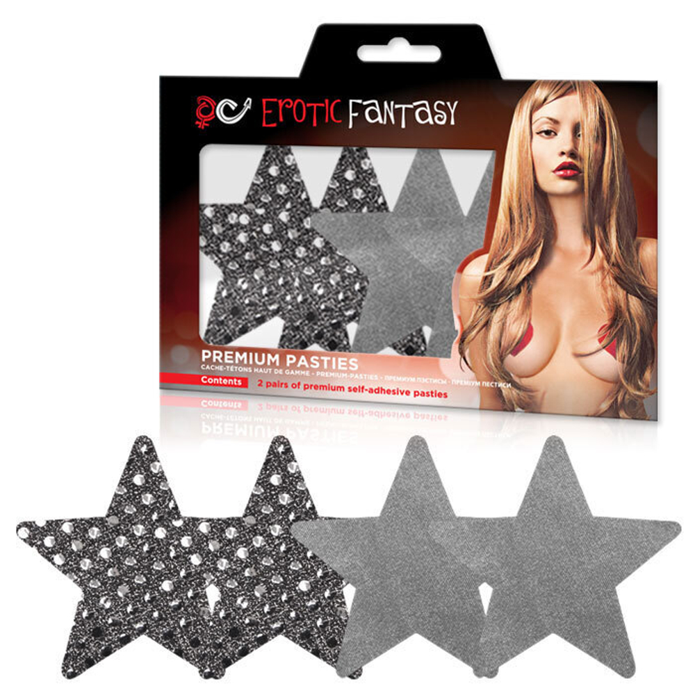 Пэстисы-звезды Dark Angel (Цвет: серебро)