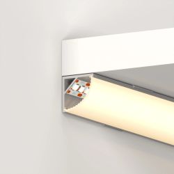 Профиль с экраном ARH-KANT-H16-2000 ANOD+OPAL (Arlight, Алюминий) 036770