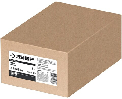 ЗУБР 70 x 3.1 мм, 5 кг, ершеные гвозди (305130-070)