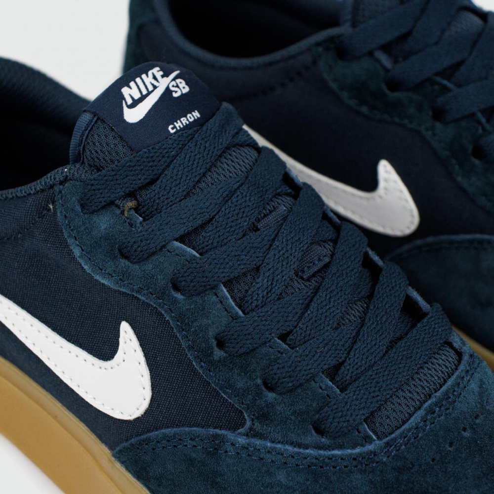 кеды Nike SB Chron Suede Navy / Gum Ftwr.