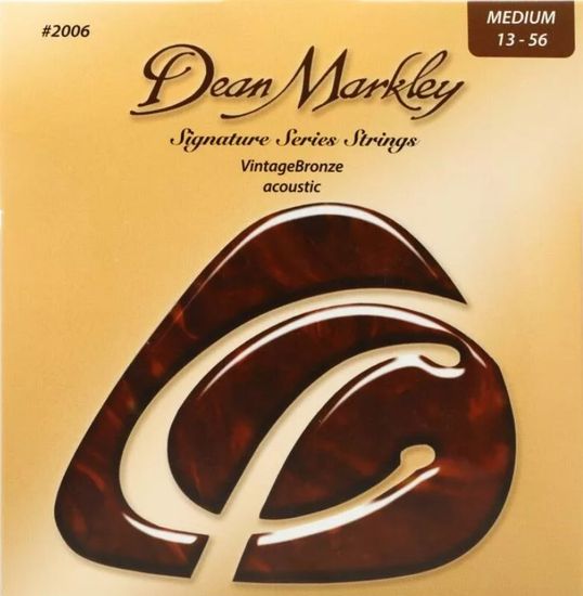 Струны для акустической гитары, бронза 85/15, 13-56, Dean Markley DM2006 Vintage Bronze