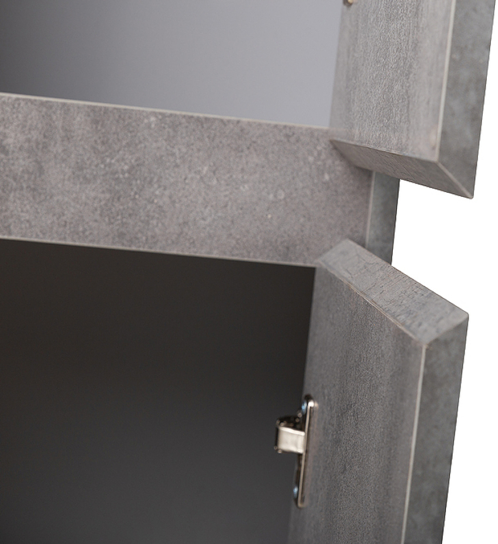 Шкаф пенал BelBagno Kraft 33 R KRAFT-1600-2A-SC-CG-R подвесной Cemento Grigio