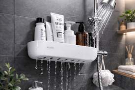 Прощай, спутанный провод: как настенный держатель для фена наводит порядок в зоне зеркала.