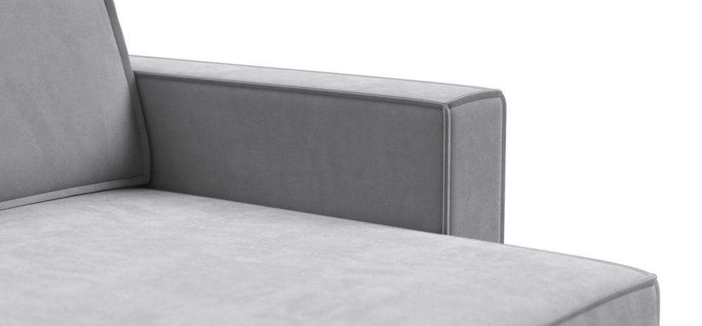 Угловой диван BOSS SOFT MODOOL MAX велюр Monolit сталь