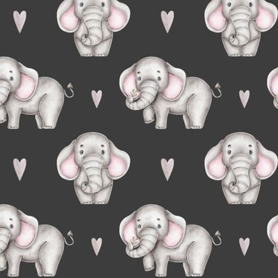 Два слоника (на темном фоне)