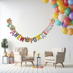 Гирлянда-буквы «С Днем Рождения. Котики» фотографичные, 210 см