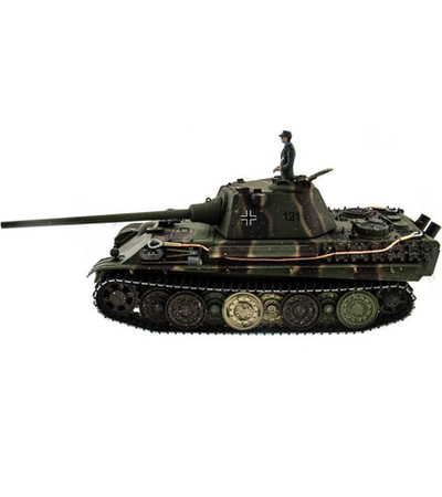 Р/У танк Taigen 1/16 Panther type F (Германия) HC вер., башня 360, подшипники в ред., V3 2.4G RTR