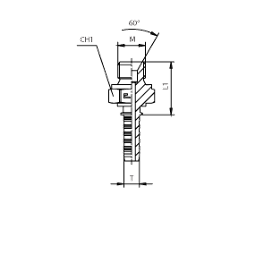 Фитинг DN 20 DKM (Ш) 26x1.5