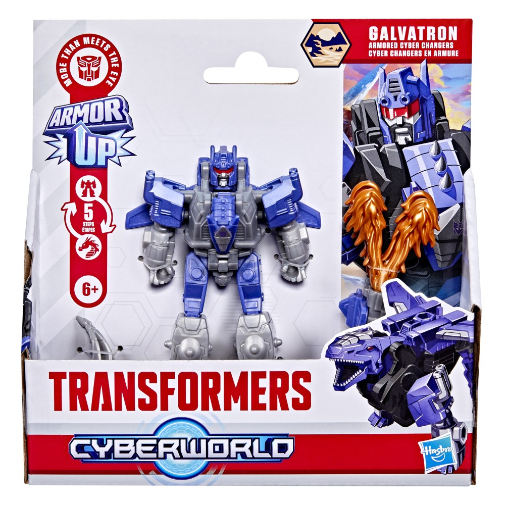 Hasbro Transformers CYBERWORLD - Фигурка Гальватрон 10 см Armored Cyber Changers G1052
