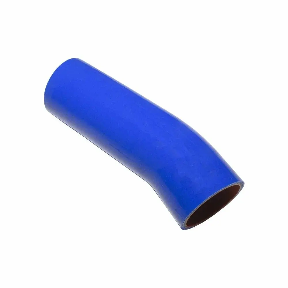 Патрубок а/м КАМАЗ радиатора верхний (силикон, синий) (60x155/55) МАРК