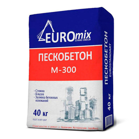 Пескобетон Euromix М-300 40 кг