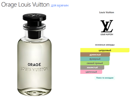 Orage Louis Vuitton 100 ml (duty free парфюмерия)