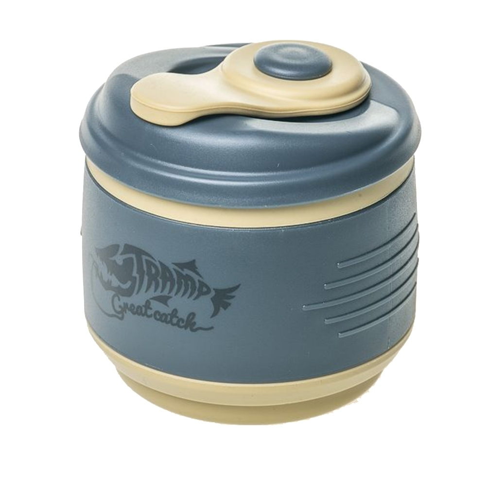 Tramp Кружка силиконовая складная с крышкой, TRC-082, песочный/черный